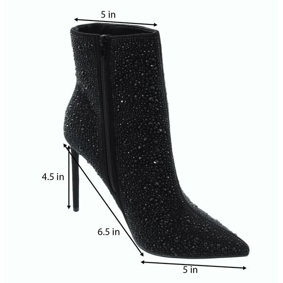 Women Boots Journee Collection Alexis Pointed Toe Stiletto Ankle Booties Size 11 - Picture 2 of 10